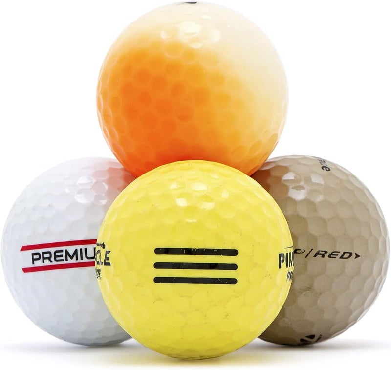 Bastex Recycled Hit-Away Used Golf Balls - Cheap Bulk Golfballs Perfect for Practice & Range Hitting - Mix Comes in a Mesh Ball Carrying Bag - Image 4